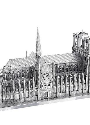 Металлический конструктор 3d пазл собор парижской богоматери