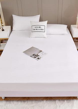 Простынь на резинке 90х190х25см поплин люкс арктика moonlight