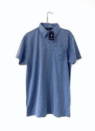 Новая синяя футболка поло carabou