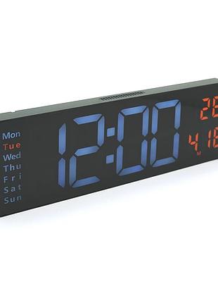 Настенные часы clc-1205, с календарем и термометром, white, box