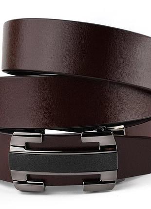 Ремень мужской с пряжкой уголки vintage 20261 коричневый