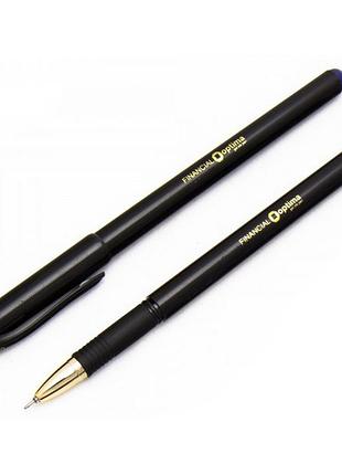 Ручка гелева "optima" o15637-02 finantial 0,5 мм синя