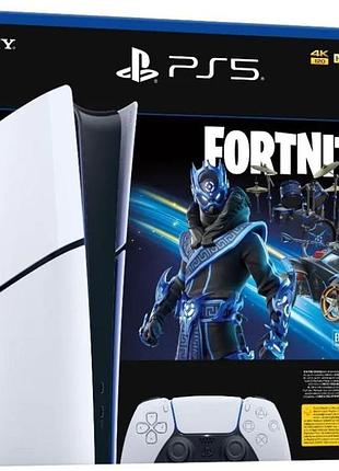Sony playstation 5 slim (ps5 slim) digital edition fortnite cobalt star bundle (cfi-2016) новый!