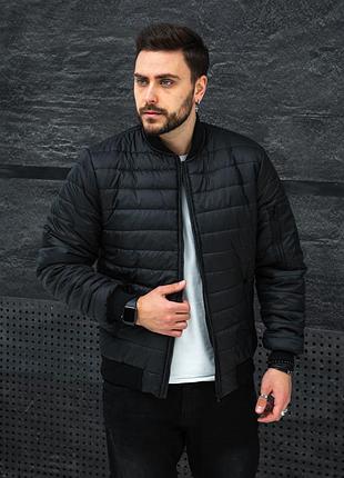 Бомбер пітсбург чорний xxl
