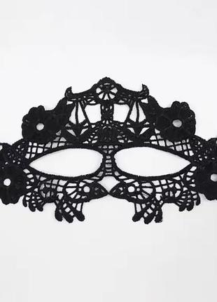 Маска карнавальная для лица унисекс one size черный