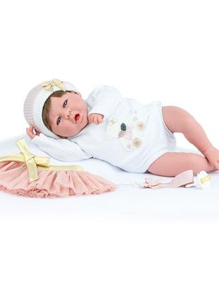 Іспанська лялька реборн 3d розпис марина пау вініл силіконовий новонароджений пупс 45 см дівчинка брюнетка martina love reborn