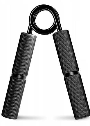 Еспандер-ножиці powerplay pp-4322, алюмінієвий, опір 68 кг, чорний – для тренування хвата