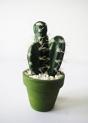 Кактус искусственный маленький 18 см. forkopt