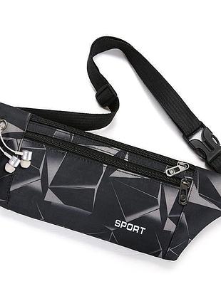 Універсальна сумка на пояс і через плече з вологостійкої тканини