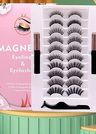 Набір вій на магнітній підводці 10 пар