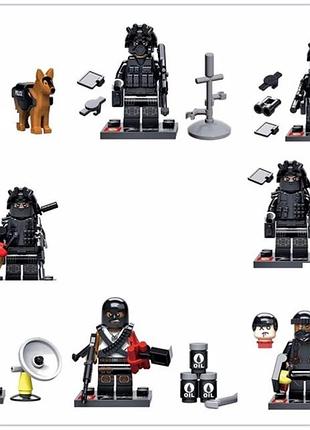 Конструктор фигурки человечки военные спецназ солдаты полиция террористы контр страйк