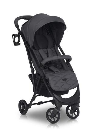 Коляска прогулочная euro-cart volt black edition iron графит
