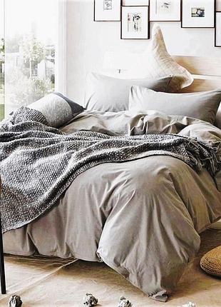 Комплект на резинке односпальный поплин люкс циркон moonlight