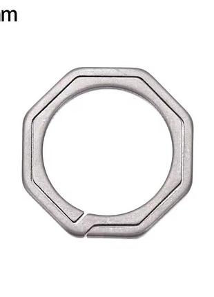 Титановое кольцо плоское для ключей 20 мм / 1 штука ds20. брелок для ключей