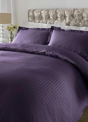 Постельное белье gothic grape elite сатин страйп meriset - семейное на резинке евро