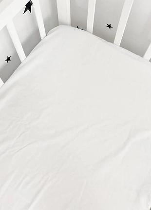 Простирадло на резинці дитяче 70х180х25см поплін люкс арктика тм moonlight