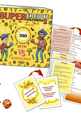 Игра мастер super эрудит. викторина-2. дети против взрослых (мкк0607)