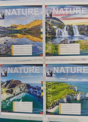 Зошити на 48 аркушів, клітинка,8 шт в наборі