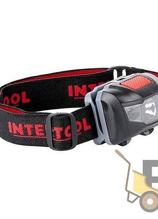 Ліхтар налобний світлодіодний intertool lb-0302
