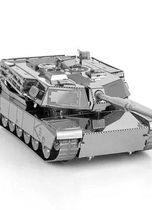 Металлический конструктор 3d пазл танк abrams