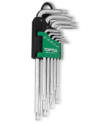 Набор ключей torx г-обр. toptul t10-t50 9ед. длинных gaal0914