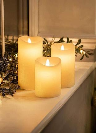 Набор из 3 светодиодных свечей с пультом дистанционного управления, amazon, германия