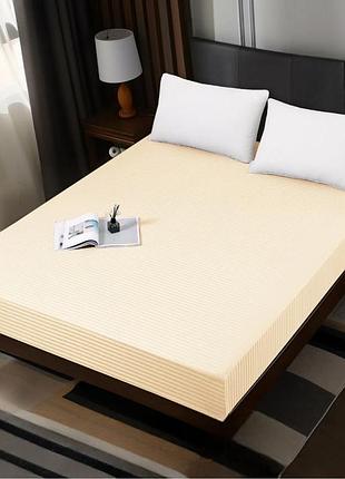 Простирадло на гумці koloco 180 х 200+25 см (40192) бежеве