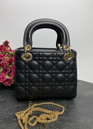 Dior black дефект на фурнітурі (царапини) відсутній брелок 19х16х9