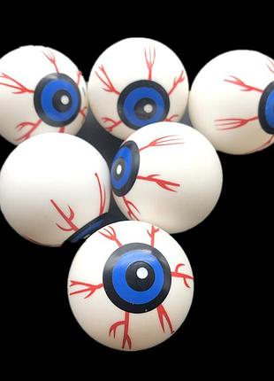 Искусственные глаза на хэллоуин 6 штук 32 мм разноцветный