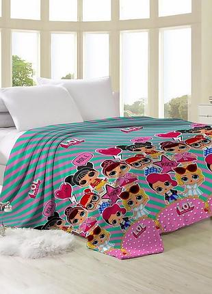 Плед велсофт 150х220 лол