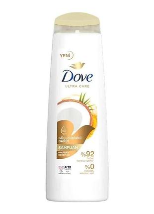 Шампунь для волосся dove 400мл ультра каре кокос