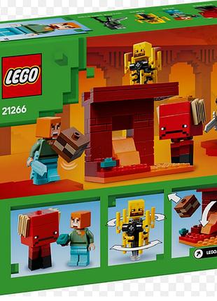 Lego 21266 minecraft the nether lava battle битва з лавою у незері