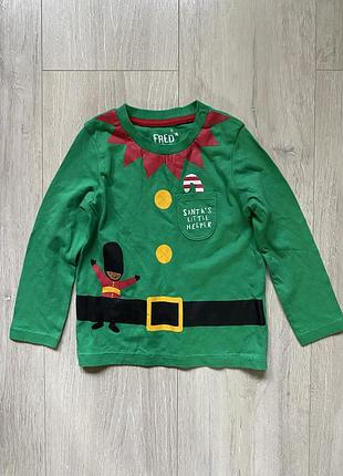 Новорічний реглан 18-24 місяців ельф
