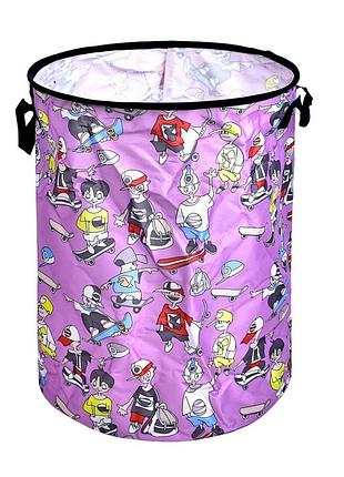 Кошик для білизни складаний stenson 30 х 40 см (r89684) рожевий