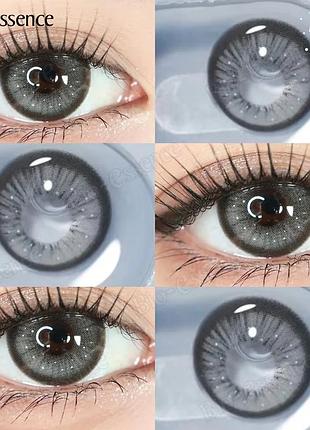 Цветные линзы серые thai gray + контейнер для храния в подарок