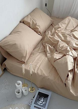 Комплект евро поплин люкс карамель moonlight