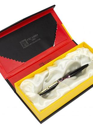 Ручка кап. "picasso" 988r в подарунковій картоній упаковці, чорний корпус