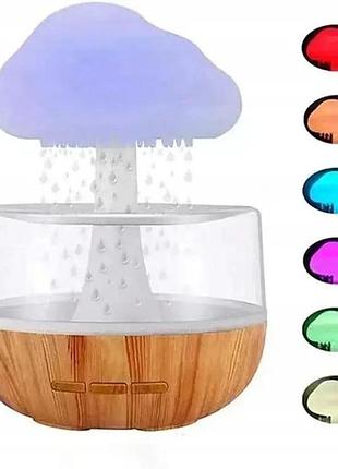 Увлажнитель воздуха гриб с эффектом дождя с подсветкой mushroom art 8996/ 1569