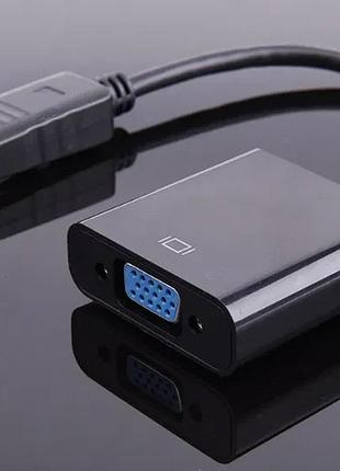 Переходник displayport -> vga преобразователь dp->vga/адаптер, кабель