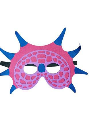 Фетровая маска динозавра детская one size разноцветный
