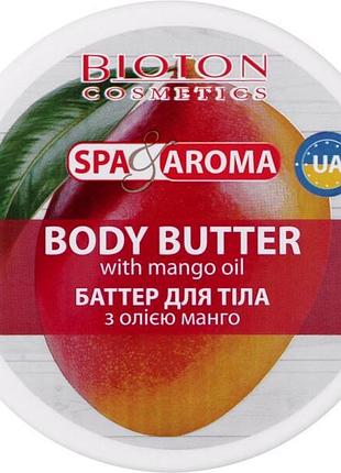 Баттер для тела bioton cosmetics spa & aroma с маслом манго 250 мл