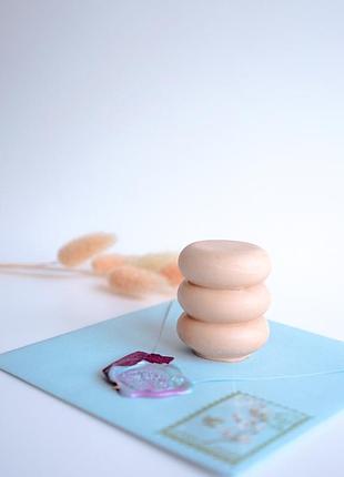 Гипсовая фигурка macaron, фото реквизит для предметной съемки 1шт беж