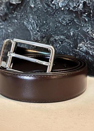 Чоловічий двосторонній шкіряний ремінь 1845