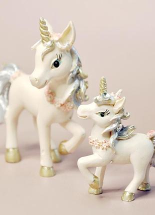 Статуетка "пара єдинорогів" полістоун, 8.5 х 7 х 3 см