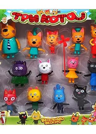 Игровой набор три котики все героис 13шт ps663