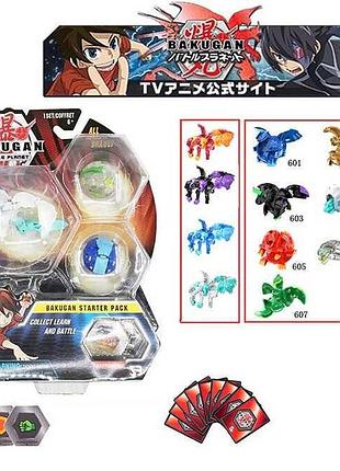 Герої "бакуган" sb 603-15 (72/2) 4 види, на аркуші