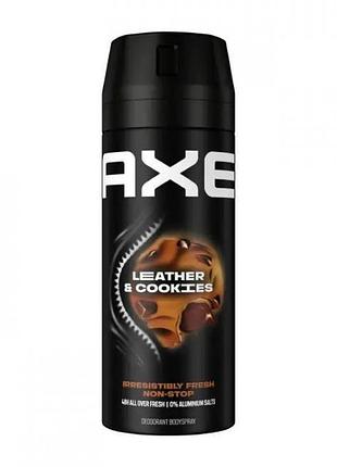 Дезодорант-спрей мужской axe leather & cookies 150 мл (8690637892639)