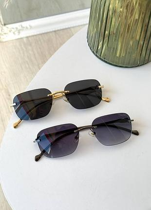 Окуляри cartier.прямокутні окуляри сонцезахисні.окуляри безоправні cartier