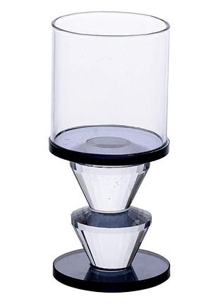 Подсвечник стеклянный 6×13 см на одну свечу подсвечник бокал на ножке декоративный серый hp-4-20m