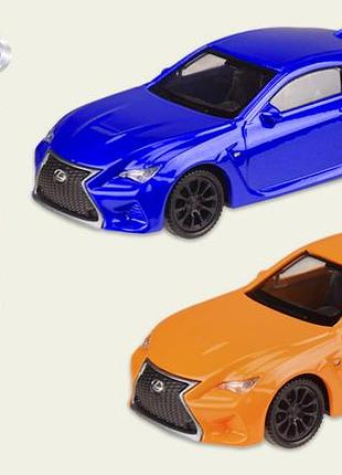 Машина метал 44050cw (72шт|3) "welly"1:43 lexus rc,2 цвета,в кор.13*6*5,5 см, р-р игрушки – 10.5*4*3
